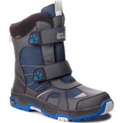 Śniegowce JACK WOLFSKIN - Boys Polar Bear Texapore 4012003 S Vibrant Blue. Szare śniegowce chłopięce marki Jack Wolfskin, bez zapięcia. W wyprzedaży za 259,00 zł.