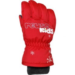 Rękawiczki narciarskie "Reusch Kids" w kolorze czerwonym. Czerwone szaliki i rękawiczki niemowlęce Reusch, bez wzorów. W wyprzedaży za 42,95 zł.