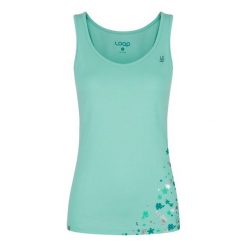 Loap Damska Bluzka Asifa Niebieska/Szara M. Szare bluzki sportowe damskie Loap, m, z nadrukiem, z bawełny, bez kołnierzyka, bez rękawów, bez kaptura, climacool (adidas). W wyprzedaży za 45,00 zł.