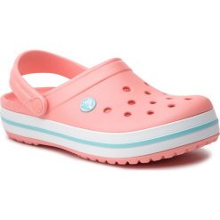 Klapki CROCS - Crocband 11016 Melon/Ice Blue. Różowe klapki damskie Crocs, bez wzorów, z tworzywa sztucznego, bez obcasa. Za 199,00 zł.