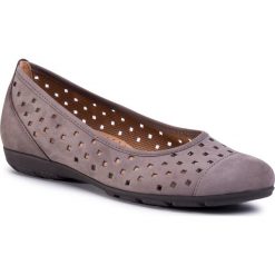 Baleriny GABOR - 44.169.13 Wallaby. Szare baleriny damskie Gabor, bez wzorów, ze skóry, bez obcasa. Za 379,00 zł.