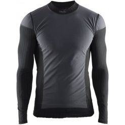Craft koszulka męska AX2.0 WS LS czarna L. Czarne koszulki męskie termoaktywne Craft, m, bez wzorów, z długim rękawem, windstopper. W wyprzedaży za 219,00 zł.