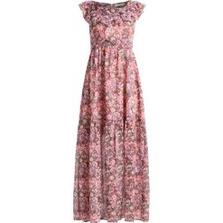 Długie sukienki: See u Soon RUFFLE NECK PAISLEY PRINT DRESS Długa sukienka coffee
