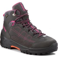 Trekkingi LOWA - Approach Gtx Mid Junior GORE-TEX 350122 Anthrazit/Beere 9756. Szare śniegowce dziewczęce Lowa, bez zapięcia. W wyprzedaży za 329,00 zł.