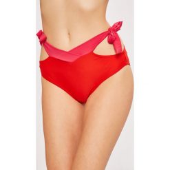 Vero Moda - Figi kąpielowe. Czerwone stroje kąpielowe damskie marki Vero Moda, xs, bez wzorów, z elastanu. W wyprzedaży za 49,90 zł.