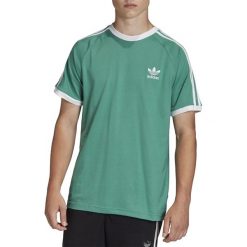 ADIDAS 3-STRIPES TEE > FM3771. Bluzki sportowe damskie Adidas, xl, w paski, z bawełny, z okrągłym kołnierzem, z krótkim rękawem, krótkie, bez kaptura. Za 119,99 zł.