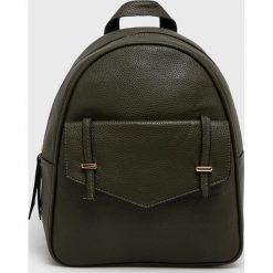 Answear - Plecak. Zielone plecaki damskie ANSWEAR, bez wzorów, ze skóry ekologicznej, eleganckie. W wyprzedaży za 49,90 zł.