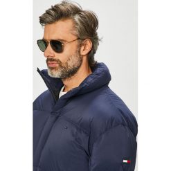 Tommy Jeans - Kurtka. Czarne płaszcze męskie Tommy Jeans, s, bez wzorów, z poliesteru, długie, bez kaptura. W wyprzedaży za 999,90 zł.