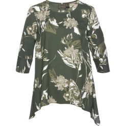 Tunika z nadrukiem bonprix oliwkowy z nadrukiem. Zielone tuniki damskie z nadrukiem bonprix. Za 49,99 zł.
