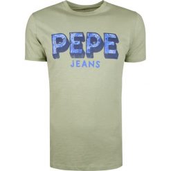 Pepe Jeans T-shirt "Redlog". T-shirty męskie Pepe Jeans, z nadrukiem, z bawełny, z okrągłym kołnierzem. Za 89,00 zł.
