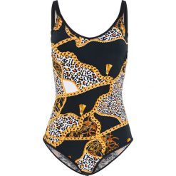 Kostium kąpielowy shape bonprix czarno-biało-żółty wzorzysty. Stroje kąpielowe damskie bonprix. Za 109,99 zł.