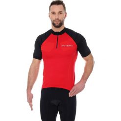 Brubeck Koszulka rowerowa SS12390 czerwono-czarna r. XXL. Czarne odzież rowerowa męska Brubeck, m. Za 222,34 zł.