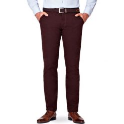 Spodnie Chino Tommy Brąz. Pomarańczowe spodnie męskie LANCERTO, na co dzień, s, bez wzorów, z elastanu, eleganckie. W wyprzedaży za 99,90 zł.