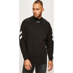 Hummel - Bluza. Czarne bluzy męskie Hummel, xl, z aplikacjami, z bawełny, z okrągłym kołnierzem, bez rękawów, bez kaptura. W wyprzedaży za 139,90 zł.
