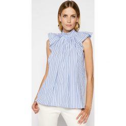 Bluzka Victoria Victoria Beckham Ombre Stripe 2220WTP001164B. Niebieskie bluzki damskie Victoria Victoria Beckham, bez wzorów, bez kołnierzyka, bez rękawów. W wyprzedaży za 819,00 zł.
