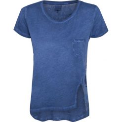 T-shirt DEHA EASY Print|Granatowy. Niebieskie t-shirty damskie marki Deha, bez wzorów, z bawełny, z asymetrycznym kołnierzem, bez rękawów, bez kaptura. W wyprzedaży za 99,00 zł.