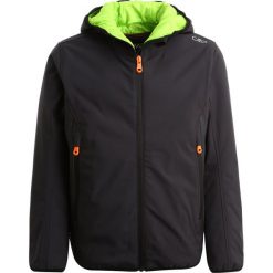 CMP BOY FIX HOOD Kurtka Softshell antracite/lime green. Szare kurtki sportowe męskie CMP, z elastanu. W wyprzedaży za 203,40 zł.
