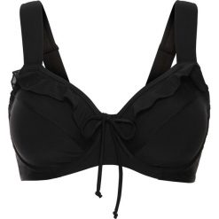 Biustonosz bikini minimizer na fiszbinach bonprix czarny. Czarne stroje kąpielowe damskie bonprix, bez wzorów. Za 74,99 zł.