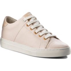 Sneakersy JOOP! - Coralie 4140003998 Beige 750. Brązowe półbuty damskie JOOP!, na co dzień, bez wzorów, ze skóry, bez obcasa, na płaskiej podeszwie, bez zapięcia. W wyprzedaży za 419,00 zł.