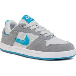 Buty NIKE - Sb Alleyoop (GS) CJ0883 002 Particle Grey/Laser Blue. Szare półbuty damskie Nike, z zamszu. W wyprzedaży za 209,00 zł.