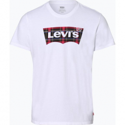 Levi's - T-shirt męski, biały. Białe t-shirty męskie Levi's®, s, z nadrukiem, eleganckie, bez kołnierzyka. Za 99,95 zł.