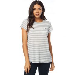 FOX T-Shirt Damski Striped Out Crew Xs Kremowy. Białe t-shirty damskie marki FOX, xs, w paski. Za 134,00 zł.