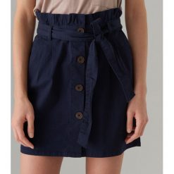Spódnica paperbag z paskiem - Niebieski. Niebieskie spódniczki damskie Mohito, bez wzorów. Za 79,99 zł.