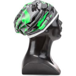 CZAPKA MĘSKA H026 - ZIELONA/MORO. Zielone czapki zimowe męskie Ombre Clothing, z bawełny. Za 14,99 zł.