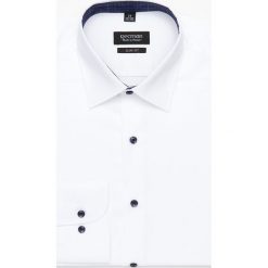 Koszula bexley 2539/1e długi rękaw slim fit biały. Białe koszule męskie Recman, m, bez wzorów, bez kołnierzyka, z długim rękawem. Za 159,00 zł.