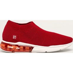 Dkny - Buty. Czarne buty sportowe damskie DKNY, z gumy. Za 599,90 zł.