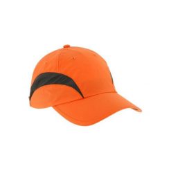 Czapka z daszkiem Light pomarańczowa. Pomarańczowe czapki męskie SOLOGNAC, bez wzorów, z poliesteru, sportowe. Za 29,99 zł.