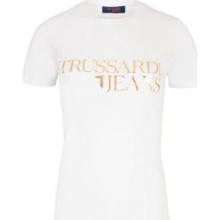 T-shirt Trussardi Jeans. Białe koszulki damskie s, z jeansu. Za 189,00 zł.