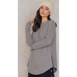 Swetry klasyczne damskie: Dance & Marvel Sweter z półgolfem – Grey