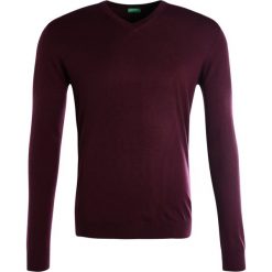 Swetry klasyczne męskie: Benetton Sweter bordeaux