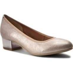Półbuty CAPRICE - 9-22308-28 Rose Metallic 521. Czerwone półbuty damskie skórzane Caprice, na obcasie. W wyprzedaży za 239,00 zł.