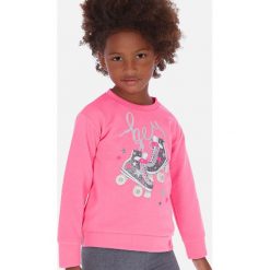 Mayoral - Bluza dziecięca 92-134 cm. Różowe bluzy dziewczęce Mayoral, z nadrukiem, z bawełny. Za 92,90 zł.