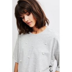 Bluza z aplikacją. Szare bluzy damskie Moodo, xl, z aplikacjami. Za 19,99 zł.
