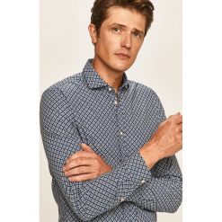 Pepe Jeans - Koszula Burton. Niebieskie koszule męskie Pepe Jeans, s, bez wzorów, z bawełny, casualowe, z włoskim kołnierzykiem, z długim rękawem. Za 319,90 zł.