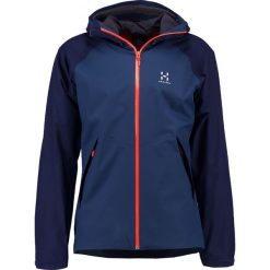Haglöfs ESKER Kurtka Outdoor blue ink/tarn blue. Niebieskie kurtki sportowe męskie marki Haglöfs, s, bez wzorów, z poliesteru, bez kaptura, outdoorowe. Za 879,00 zł.