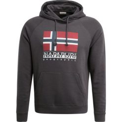 Napapijri BACCHIS Bluza z kapturem dark grey solid. Szare kardigany męskie Napapijri, xl, z elastanu, z kapturem. W wyprzedaży za 347,65 zł.