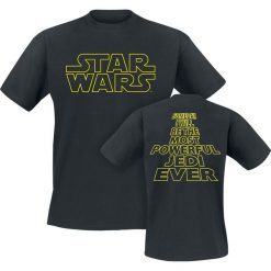 T-shirty męskie: Star Wars Most Powerful Jedi T-Shirt czarny