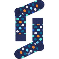 Happy Socks - Skarpety Big Dot. Niebieskie skarpetki męskie marki Happy Socks, z bawełny. Za 34,90 zł.