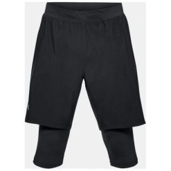 Under Armour Spodenki męskie LAUNCH SW LONG SHORT czarne r. XL (1309602-001). Czarne spodenki sportowe męskie marki Under Armour, sportowe. Za 165,26 zł.