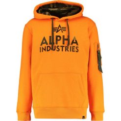 Bluzy męskie: Alpha Industries FOAM PRINT Bluza z kapturem alpha orange