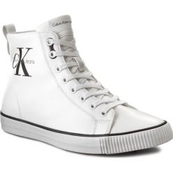 Sneakersy CALVIN KLEIN JEANS - Arthur S0368 White. Białe sneakersy męskie marki Calvin Klein Jeans, na co dzień, bez wzorów, z jeansu, eleganckie, bez zapięcia. W wyprzedaży za 349,00 zł.