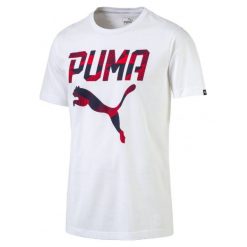 Koszulki do fitnessu męskie: Puma Koszulka Brand Tee Puma White L
