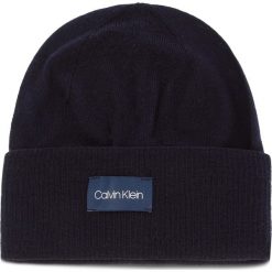 Czapka CALVIN KLEIN - Premium Wool Beanie K50K504094 448. Niebieskie czapki męskie Calvin Klein, bez wzorów, z wełny. W wyprzedaży za 109,00 zł.