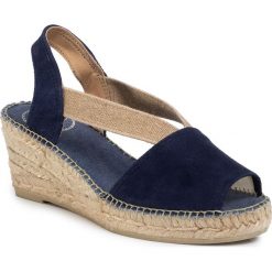 Espadryle TONI PONS - Teide-A Mari. Niebieskie espadryle damskie Toni Pons, bez wzorów, ze skóry, bez obcasa, na obcasie. Za 229,00 zł.