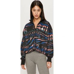 Adidas Performance - Bluza. Czarne bluzy damskie adidas Performance, s, bez wzorów, z poliesteru, z krótkim rękawem, krótkie, bez kaptura. Za 249,90 zł.