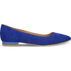 Baleriny ADORA. Niebieskie baleriny damskie marki Gino Rossi, ze skóry, eleganckie, na płaskiej podeszwie. Za 199,90 zł.